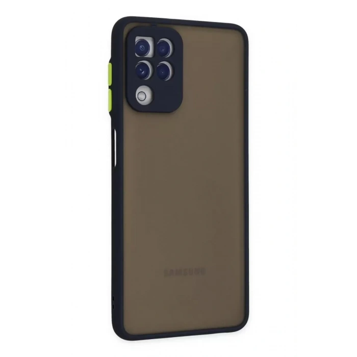 Samsung Galaxy A22 Kılıf Montreal Silikon Kapak - Lacivert