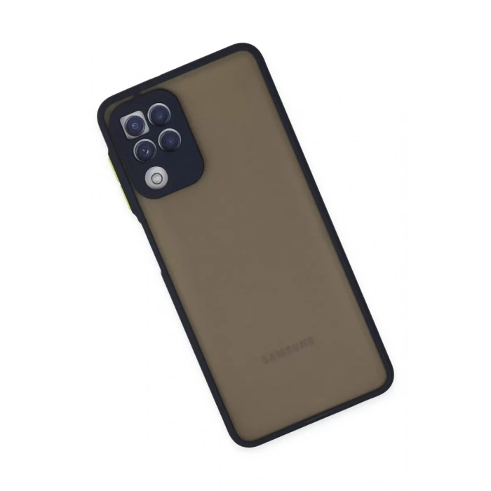 Samsung Galaxy A22 Kılıf Montreal Silikon Kapak - Lacivert