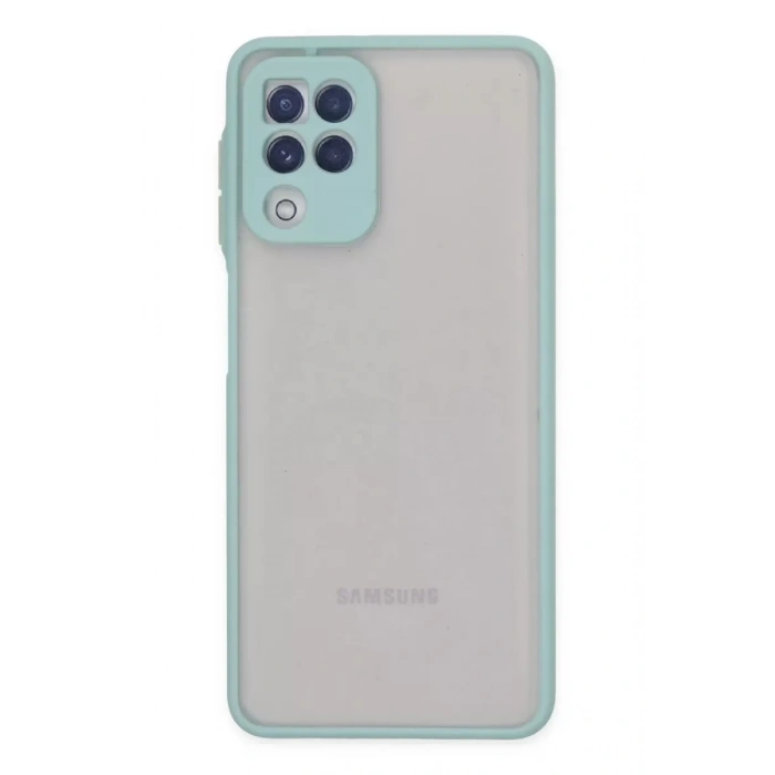 Samsung Galaxy A22 Kılıf Montreal Silikon Kapak - Turkuaz
