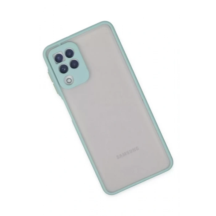 Samsung Galaxy A22 Kılıf Montreal Silikon Kapak - Turkuaz