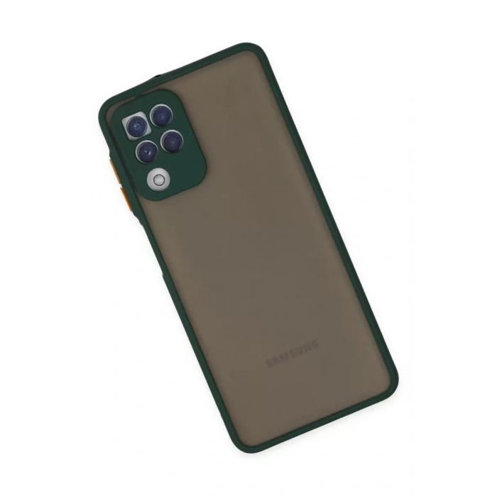 Samsung Galaxy A22 Kılıf Montreal Silikon Kapak - Yeşil