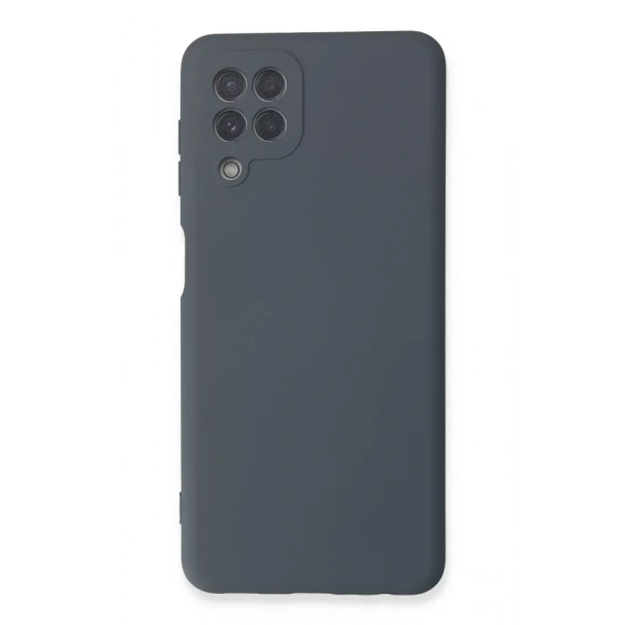 Samsung Galaxy A22 Kılıf Nano içi Kadife Silikon - Gri