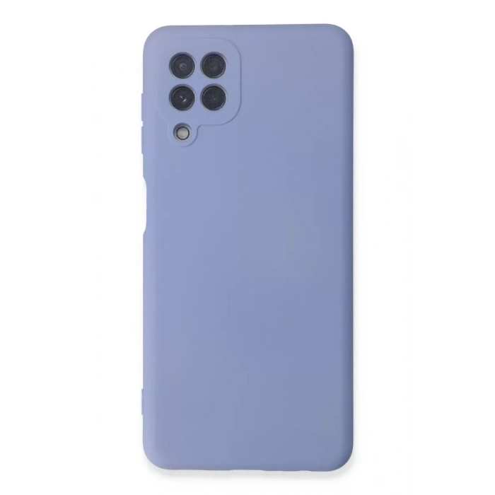 Samsung Galaxy A22 Kılıf Nano içi Kadife Silikon - Lila