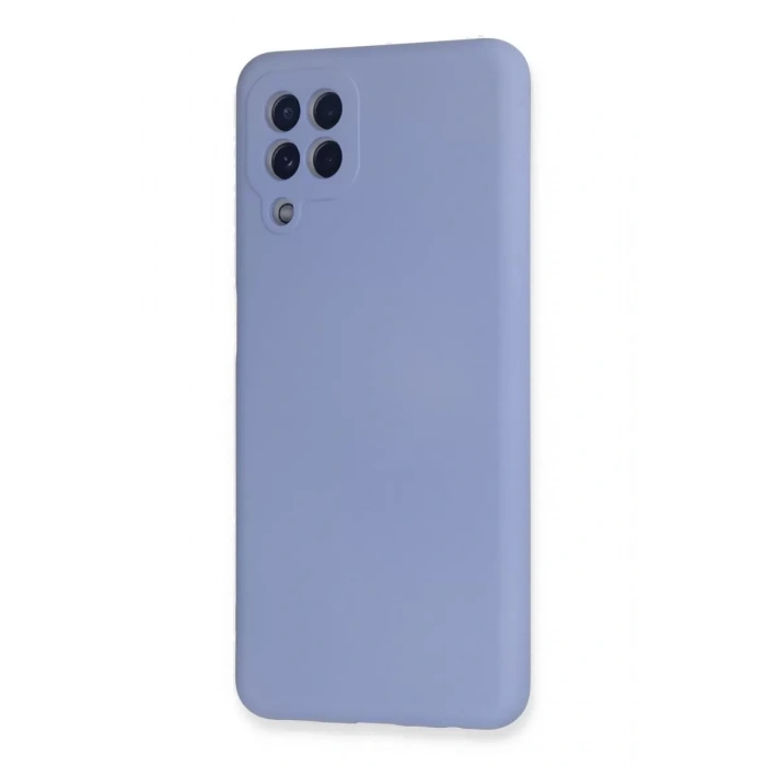 Samsung Galaxy A22 Kılıf Nano içi Kadife Silikon - Lila
