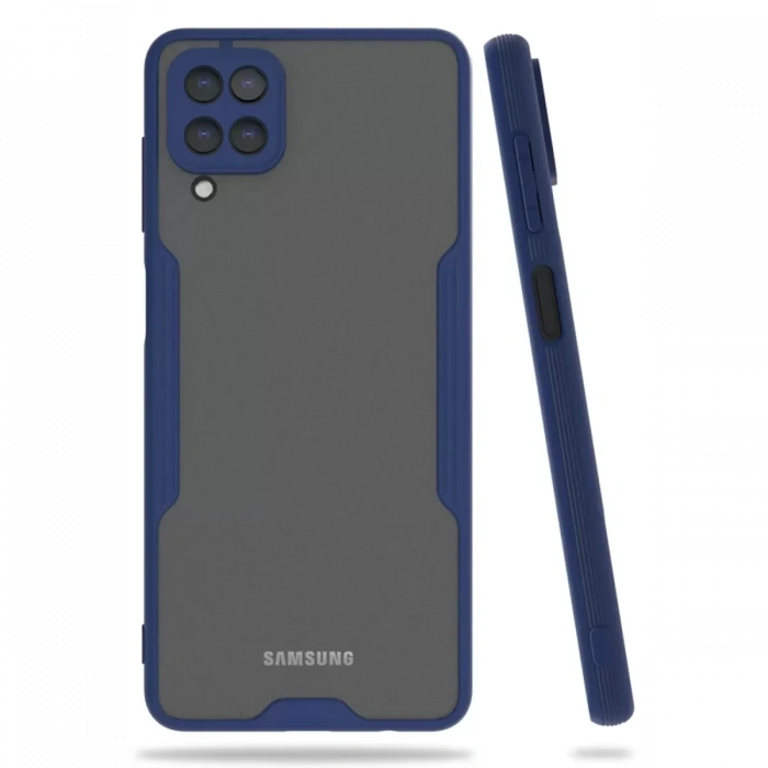 Samsung Galaxy A22 Kılıf Platin Silikon - Lacivert