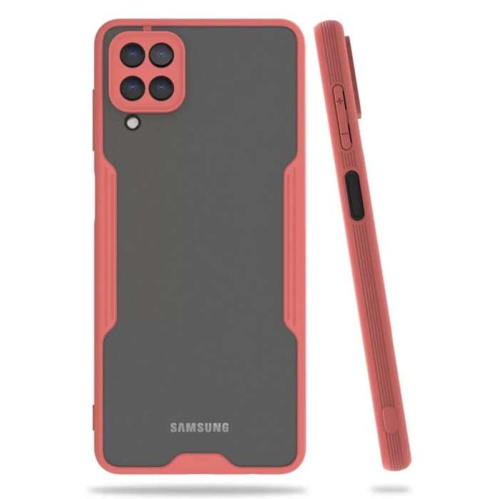 Samsung Galaxy A22 Kılıf Platin Silikon - Pembe