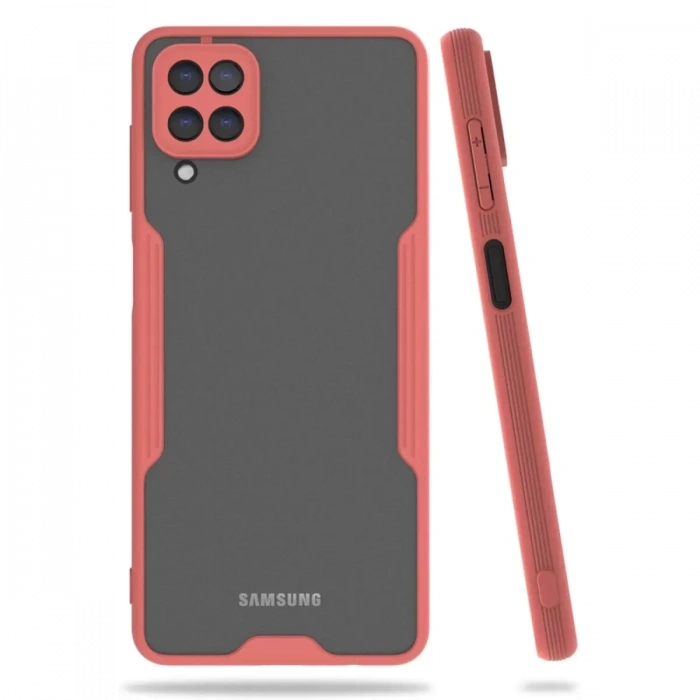 Samsung Galaxy A22 Kılıf Platin Silikon - Pembe
