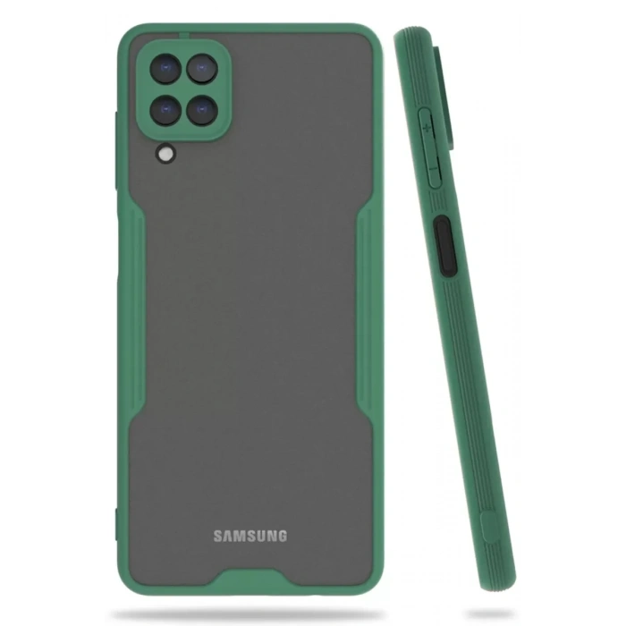 Samsung Galaxy A22 Kılıf Platin Silikon - Yeşil