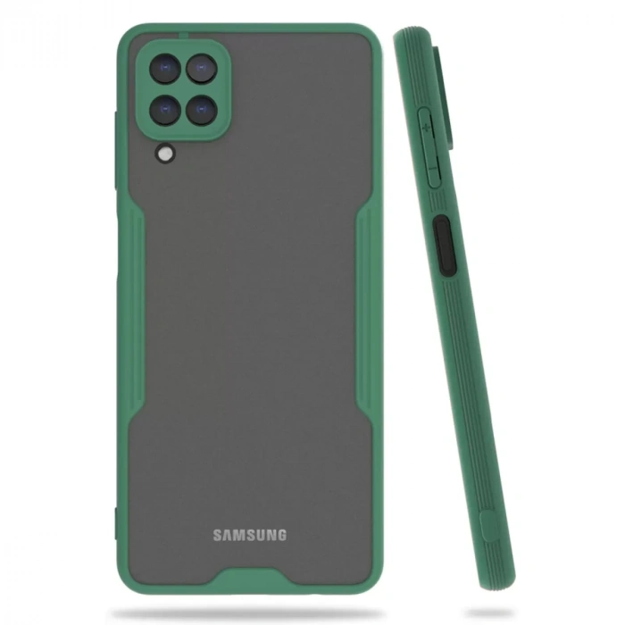 Samsung Galaxy A22 Kılıf Platin Silikon - Yeşil