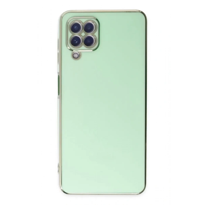 Samsung Galaxy A22 Kılıf Volet Silikon - Açık Yeşil