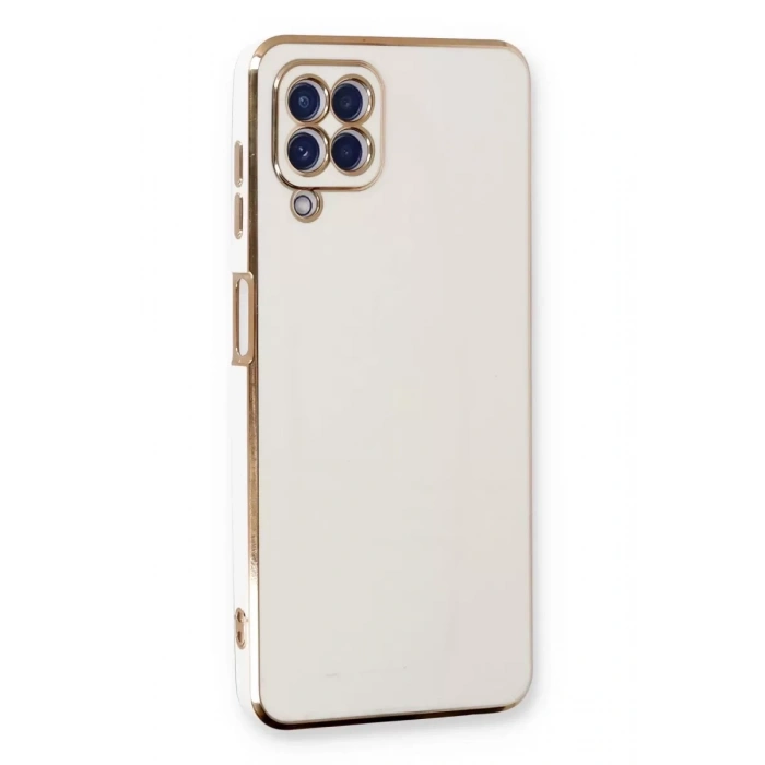 Samsung Galaxy A22 Kılıf Volet Silikon - Beyaz