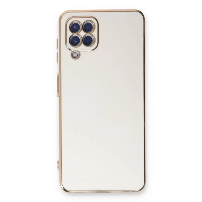 Samsung Galaxy A22 Kılıf Volet Silikon - Beyaz