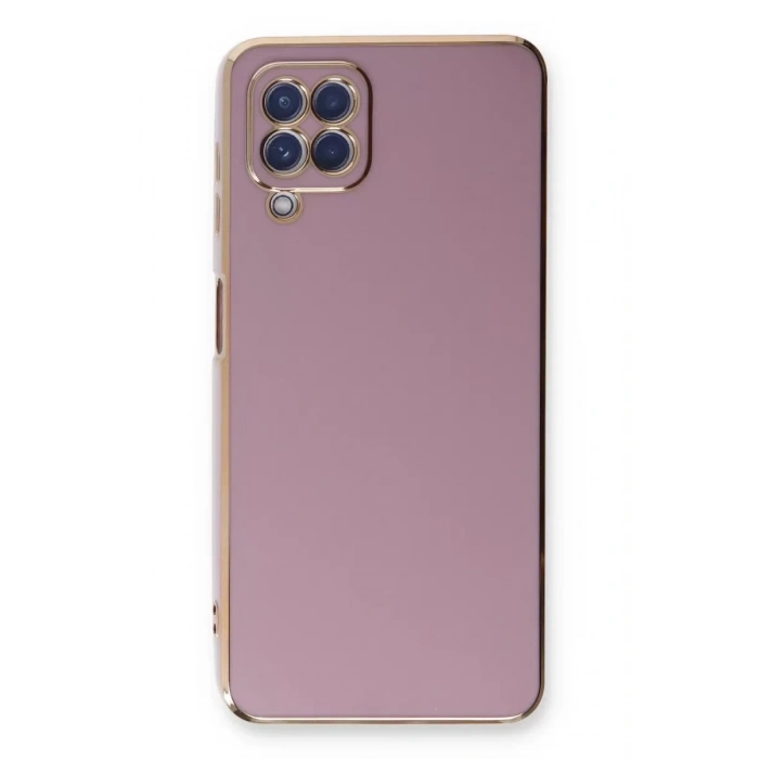 Samsung Galaxy A22 Kılıf Volet Silikon - Mor