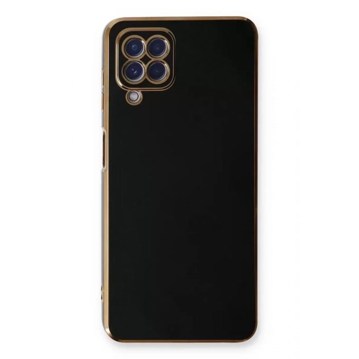 Samsung Galaxy A22 Kılıf Volet Silikon - Siyah