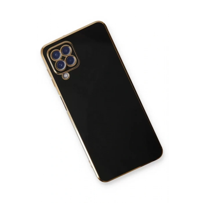 Samsung Galaxy A22 Kılıf Volet Silikon - Siyah