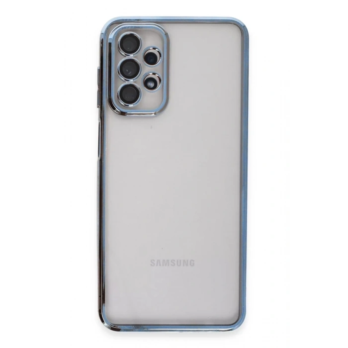 Samsung Galaxy A23 4G Kılıf Lensli Silikon - Açık Mavi
