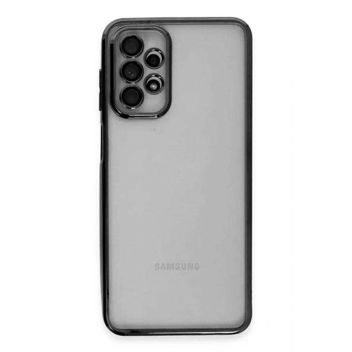 Samsung Galaxy A23 4G Kılıf Lensli Silikon - Siyah
