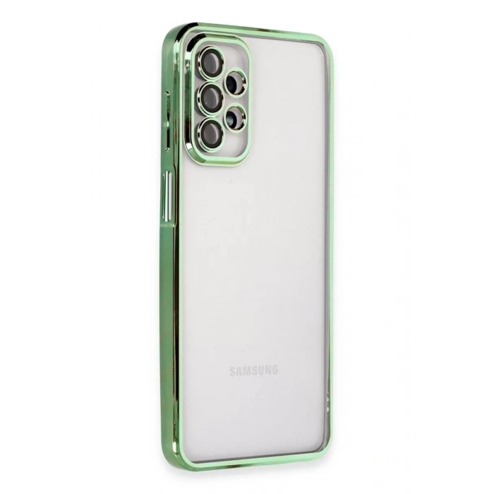 Samsung Galaxy A23 4G Kılıf Lensli Silikon - Yeşil