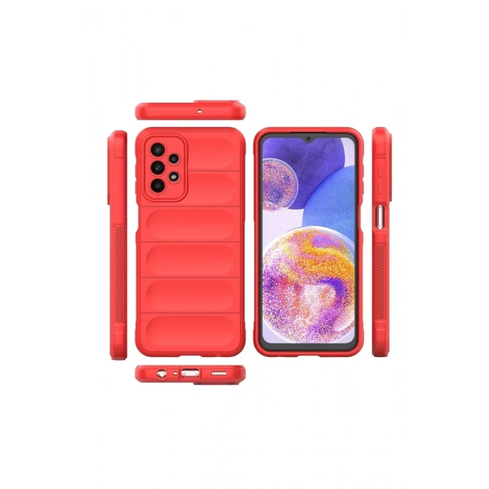 Samsung Galaxy A23 4G Kılıf Optimum Silikon - Kırmızı