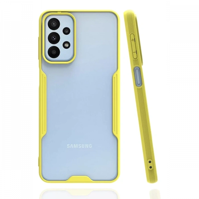 Samsung Galaxy A23 4G Kılıf Platin Silikon - Sarı