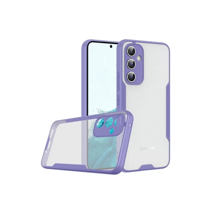 Samsung Galaxy A24 4G Kılıf Platin Silikon - Lila