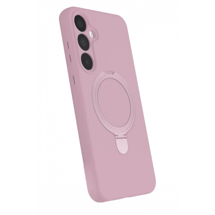 Samsung Galaxy A25 5G Regal Magsafe Standlı Kapak - Açık Pembe