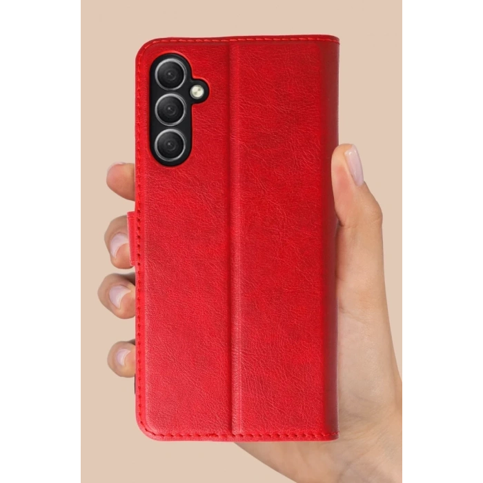 Samsung Galaxy A26 Kılıf Trend S Plus Kapaklı Kılıf - Kırmızı