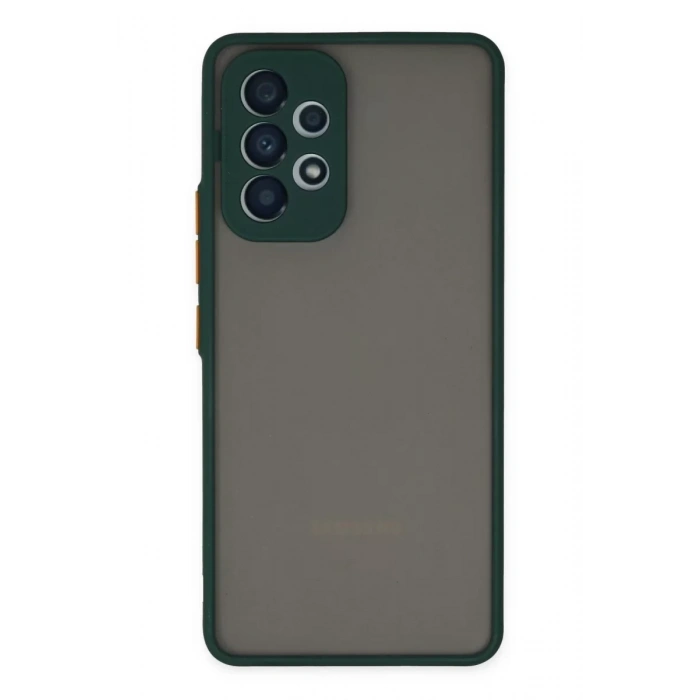 Samsung Galaxy A33 5G Kılıf Montreal Silikon Kapak - Yeşil