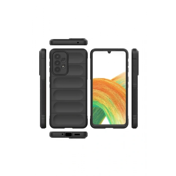 Samsung Galaxy A33 5G Kılıf Optimum Silikon - Siyah
