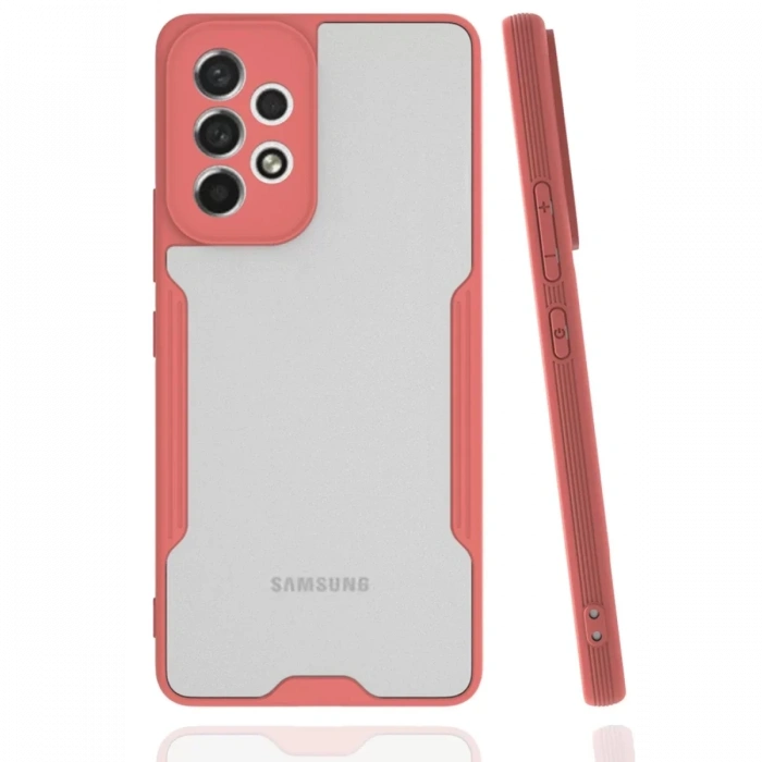 Samsung Galaxy A33 5G Kılıf Platin Silikon - Pembe
