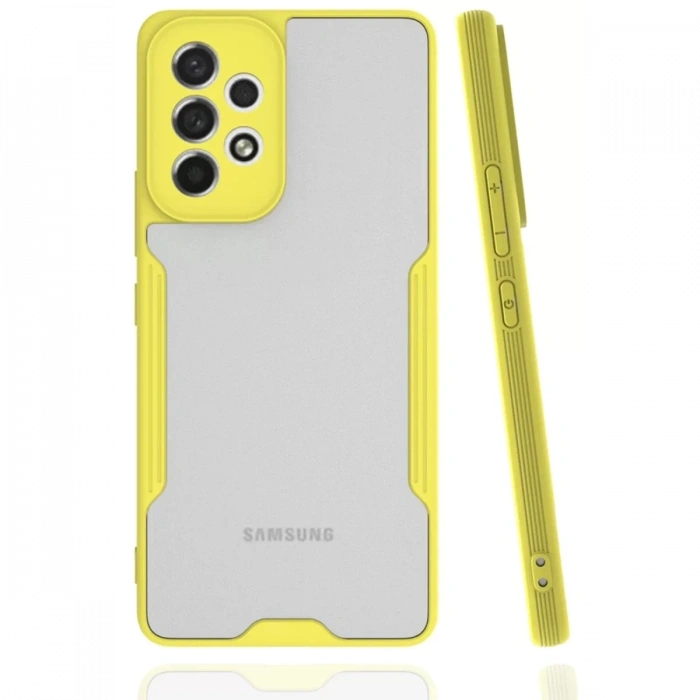 Samsung Galaxy A33 5G Kılıf Platin Silikon - Sarı