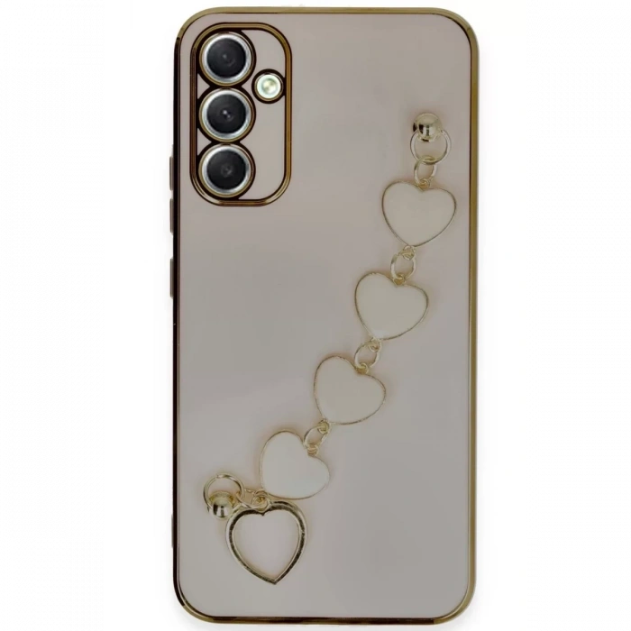 Samsung Galaxy A34 5G Kılıf Esila Silikon - Pudra