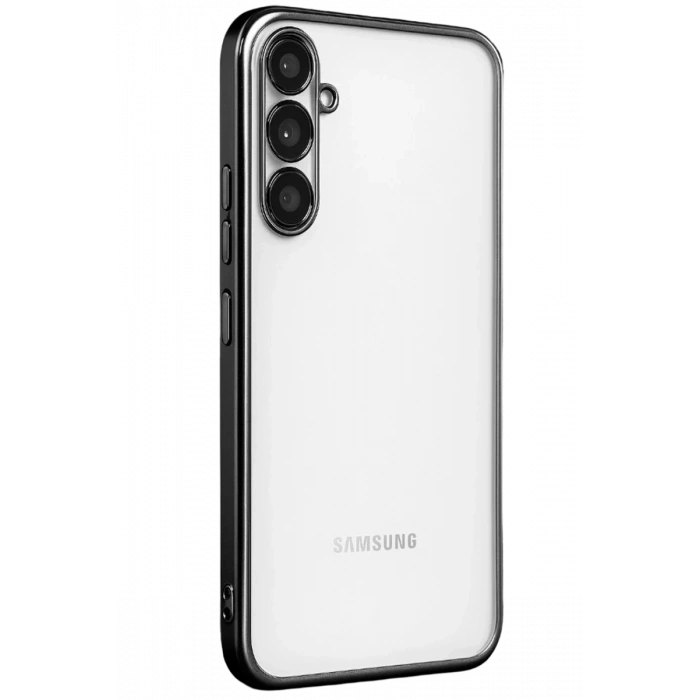Samsung Galaxy A34 5G Kılıf Lensli Silikon - Siyah