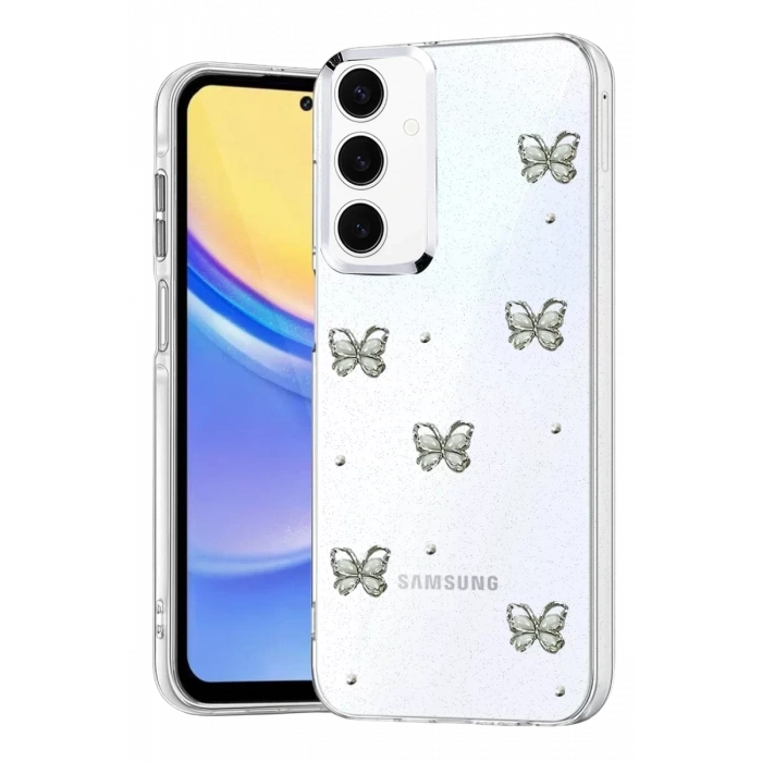 Samsung Galaxy A35 5G Fiyonk Desenli Kapak - Desen 9
