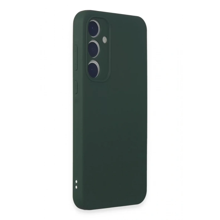 Samsung Galaxy A35 5G Kılıf First Silikon - Koyu Yeşil