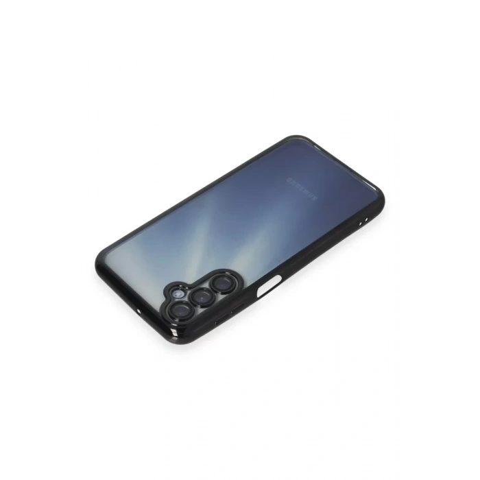 Samsung Galaxy A35 5G Kılıf Lensli Silikon - Siyah