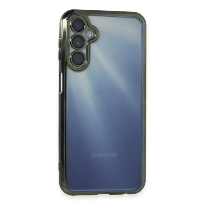 Samsung Galaxy A35 5G Kılıf Lensli Silikon - Yeşil