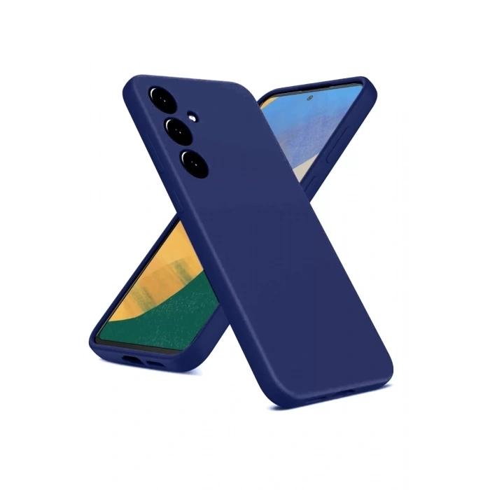 Samsung Galaxy A36 Kılıf Nano içi Kadife Silikon - Lacivert