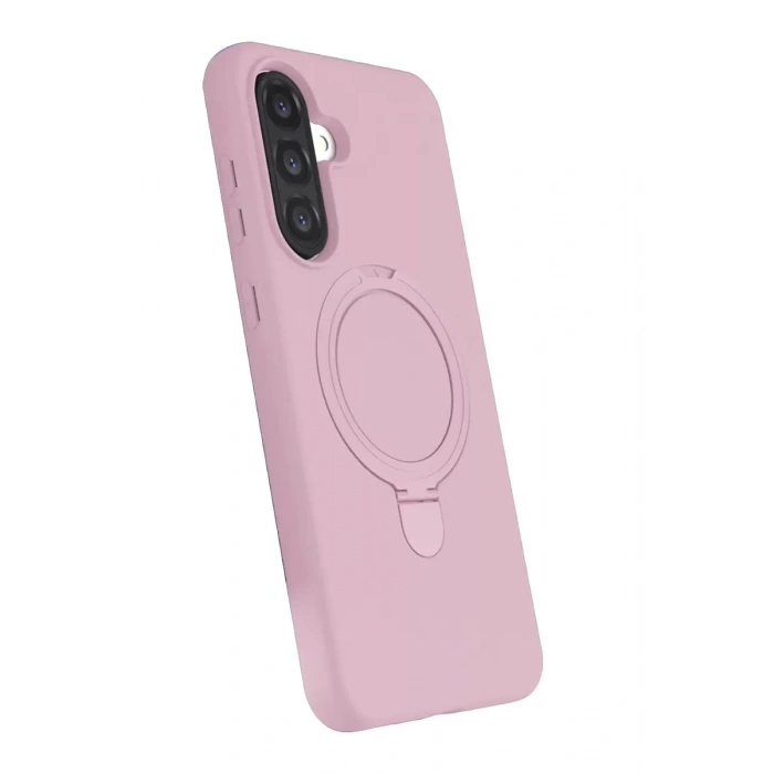 Samsung Galaxy A36 Regal Magsafe Standlı Kapak - Açık Pembe