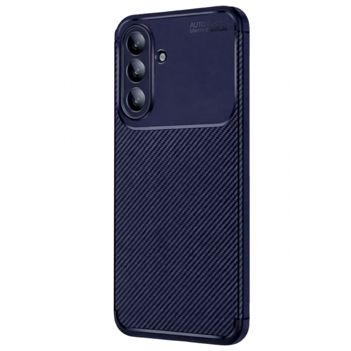 Samsung Galaxy A37 5G Auto Focus Karbon Kapak - Lacivert