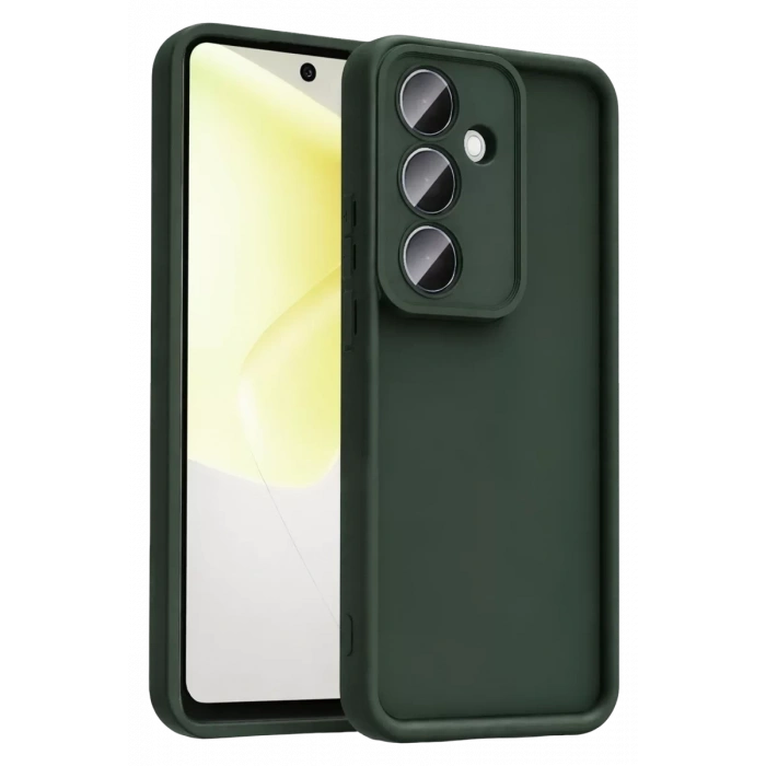 Samsung Galaxy A37 5G Viera Silikon - Koyu Yeşil