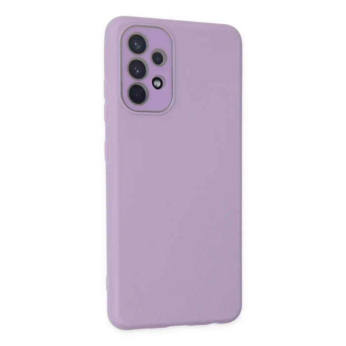 Samsung Galaxy A53 5G Kılıf Lansman Glass Kapak - Lila