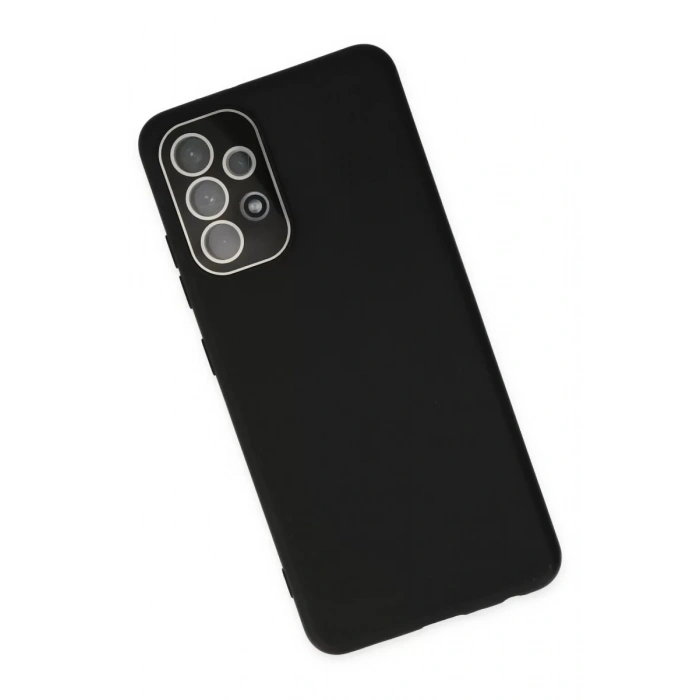 Samsung Galaxy A53 5G Kılıf Lansman Glass Kapak - Siyah