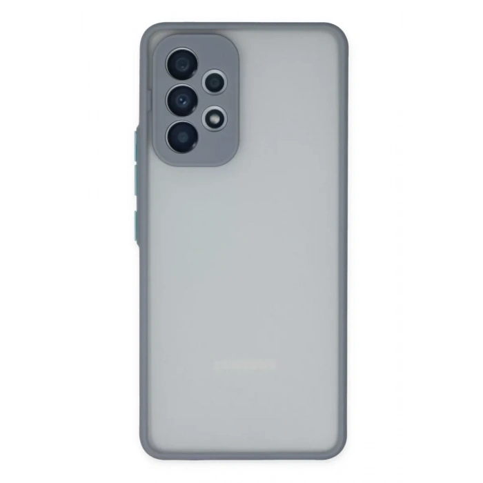 Samsung Galaxy A53 5G Kılıf Montreal Silikon Kapak - Gri