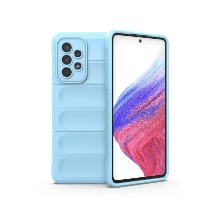 Samsung Galaxy A53 5G Kılıf Optimum Silikon - Sky Blue