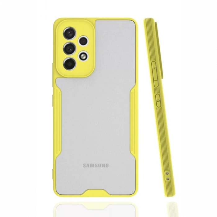 Samsung Galaxy A53 5G Kılıf Platin Silikon - Sarı