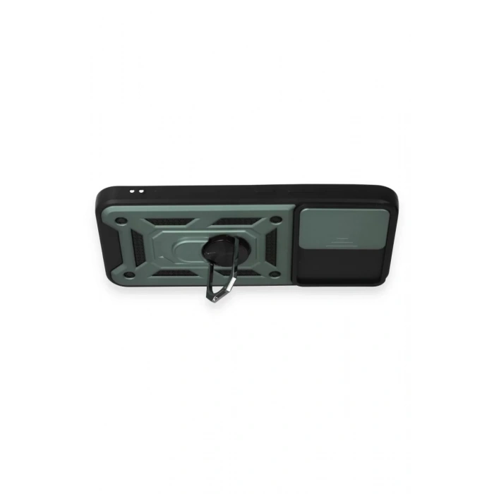 Samsung Galaxy A54 5G Kılıf Pars Lens Yüzüklü Silikon - Yeşil