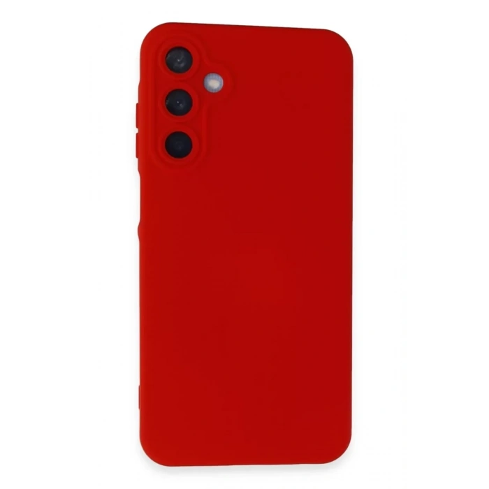 Samsung Galaxy A55 5G Kılıf Nano içi Kadife Silikon - Kırmızı