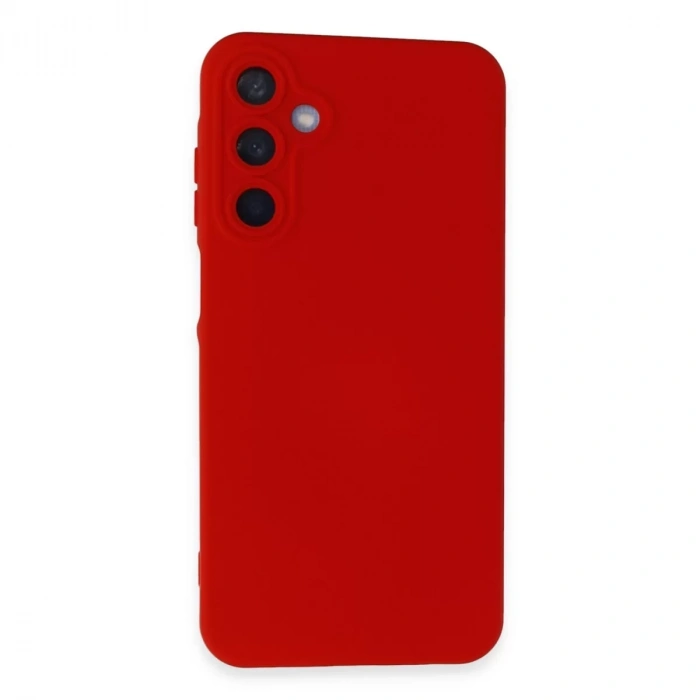 Samsung Galaxy A55 5G Kılıf Nano içi Kadife Silikon - Kırmızı
