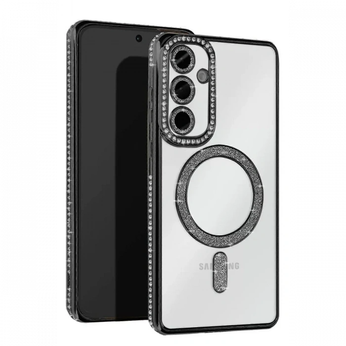 Samsung Galaxy A56 Joke Simli Magneticsafe Kılıf - Siyah